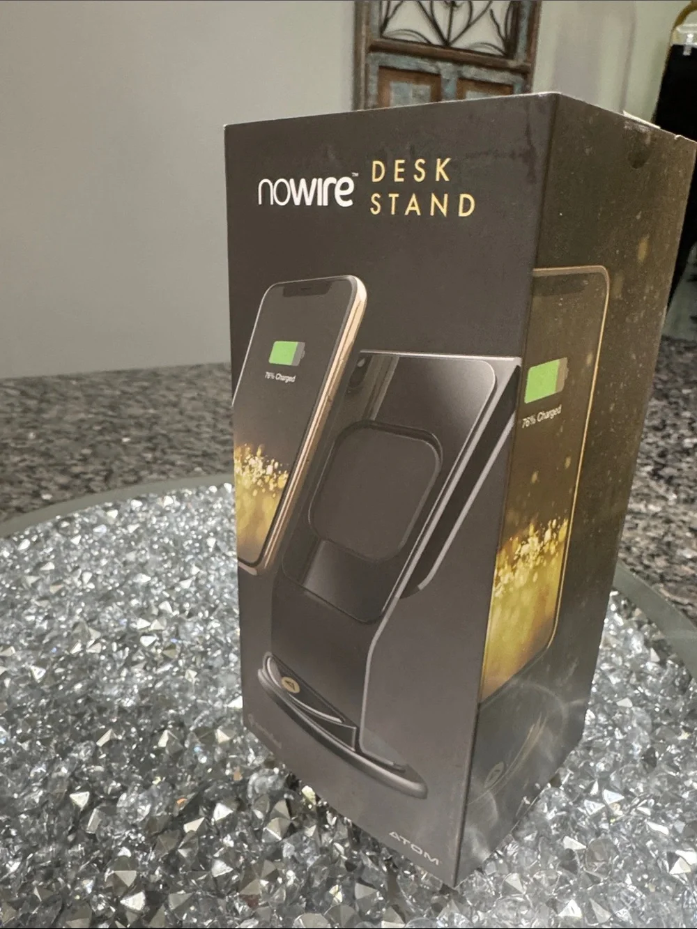 Nowire Desk Stand Wireless Charger - Black NEW